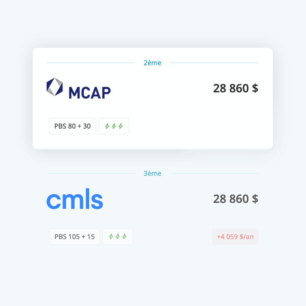 Capture d'écran XpressTaux - Recherche des meilleures remises hypothécaires
